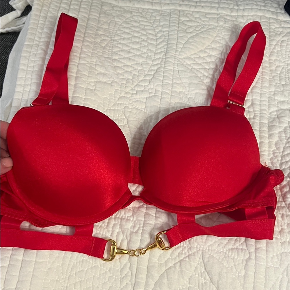 Elegant Red Women's Bra